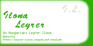 ilona leyrer business card